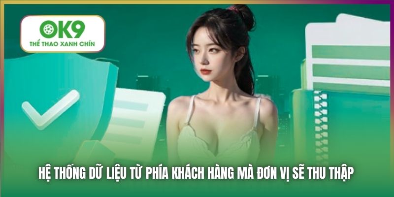Hệ thống dữ liệu từ phía khách hàng mà đơn vị sẽ thu thập