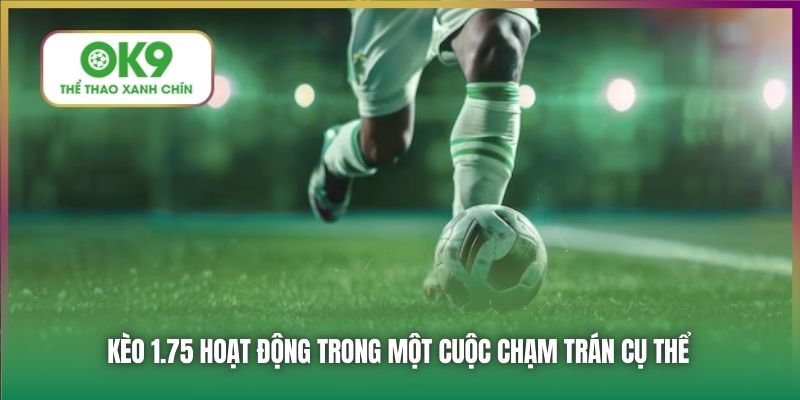 Kèo 1.75 hoạt động trong một cuộc chạm trán cụ thể