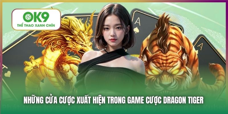 Những cửa cược xuất hiện trong game cược Dragon Tiger